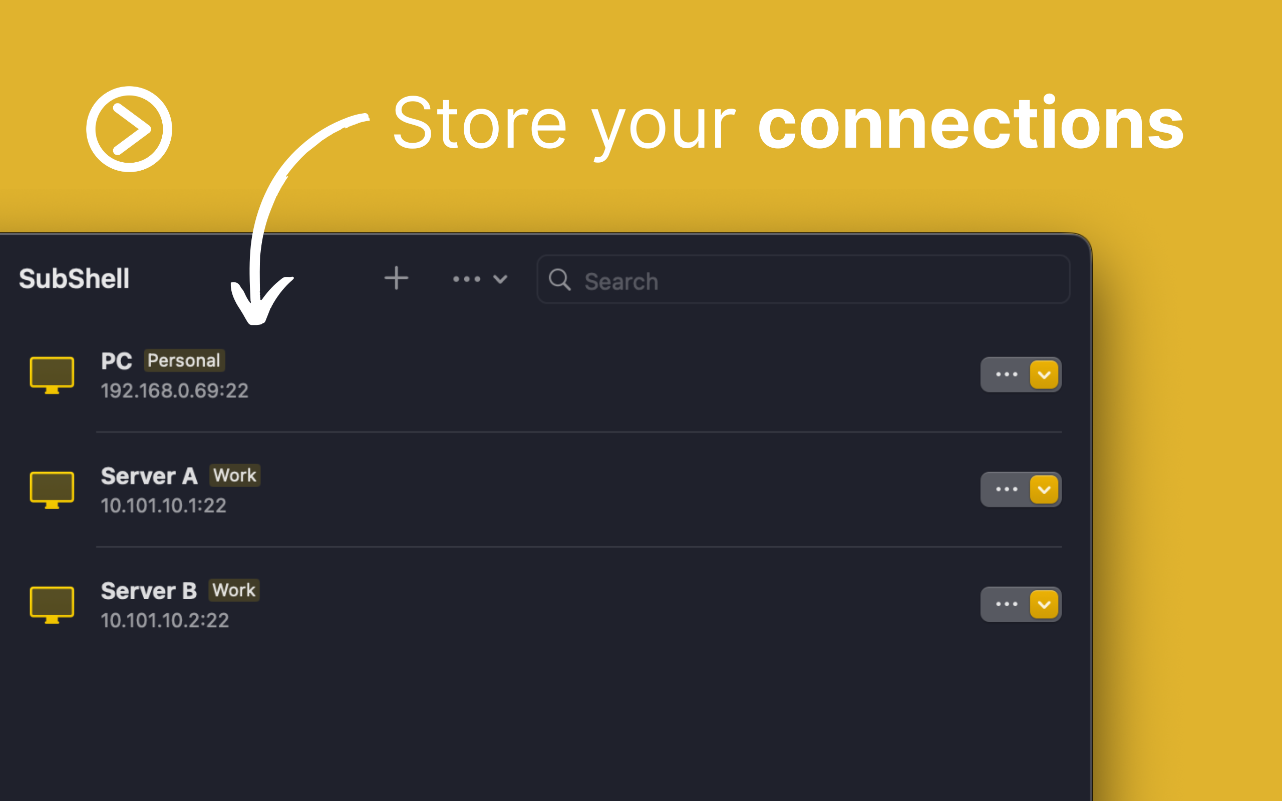 Store your connections securely